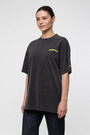 Футболка жовте лого чорний котон 036554