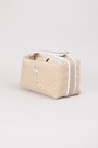 Сумка біле лого бежевий текстиль 036795