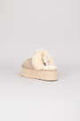 Ugg біле хутро бежева замша 037636