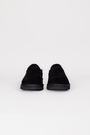 Ugg біле хутро низькі чорна замша 037638
