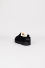 Ugg біле хутро низькі чорна замша 037638