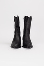 Чоботи чорне лого чорна шкіра 037670