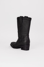 Чоботи чорне лого чорна шкіра 037670