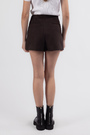 Шорти-спідниця коротка чорна 037729