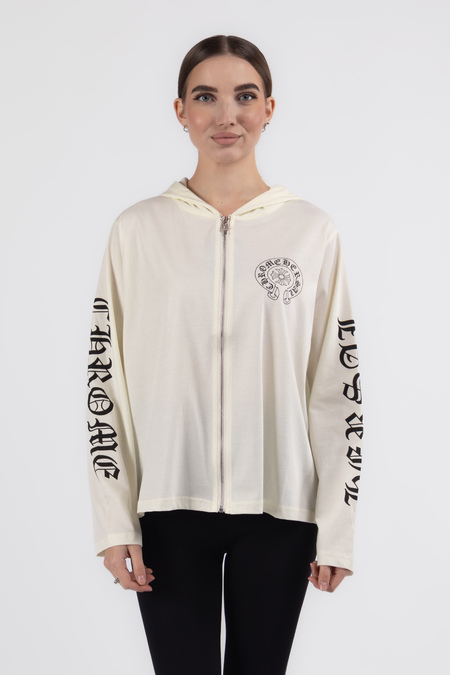 Кофта чорне лого молочний котон 037773