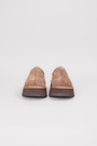 Ugg біло-бежева вишивка коричневий замш 037776