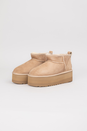 Ugg середні бежевий замш 037777