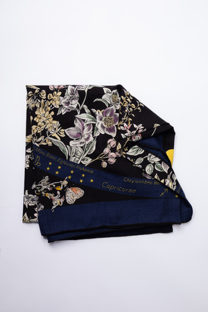 Палантин малюнок синій 037881