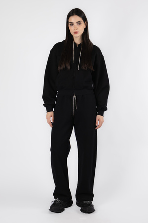 Костюм кофта+штани чорний котон 037898