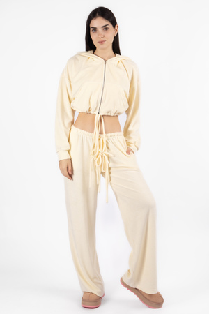 Костюм кофта+штани жовта махра 037928