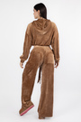 Костюм кофта+штани коричневий велюр 037930