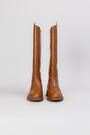 Чоботи високі руда шкіра 037979