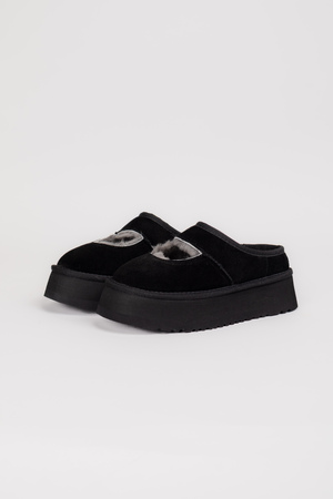 Ugg виріз чорний замш 038002