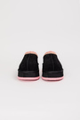Ugg низкие розовая вышивка черный замш 038004
