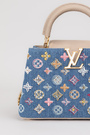 Сумка 26 см монограмм синий джинс 038035