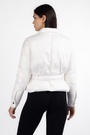 Куртка накладні кишені білий поліестер 038068