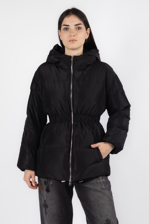 Куртка капюшон чорний поліестер 038071