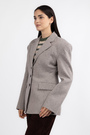 Піджак гудзики сірий котон 038104