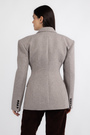 Піджак гудзики сірий котон 038104