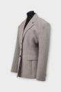 Піджак гудзики сірий котон 038104
