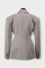 Піджак гудзики сірий котон 038104