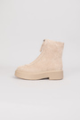Черевики блискавка бежевий замш 038133