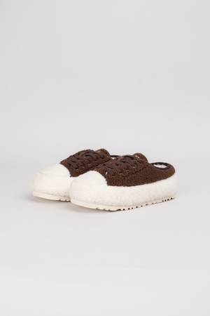 Ugg кроссовки низкие коричневый мех 038135