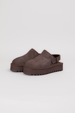 Ugg мюлі застібка темно-коричневий замш 038140