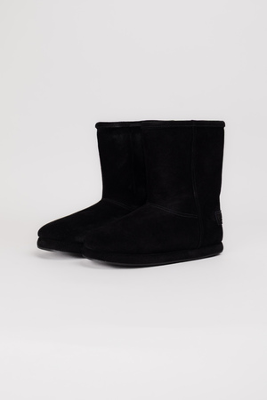 Сапоги черный замш 038150