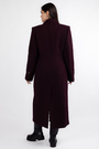Пальто гудзики бордовий котон 038188