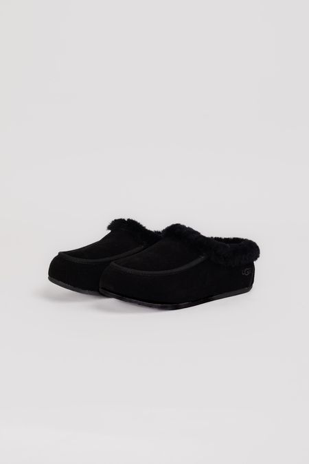 Ugg черный мех черный замш 038215