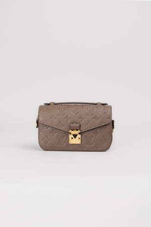 Сумка 21 см золоті аксесуари коричнева шкіра 038290