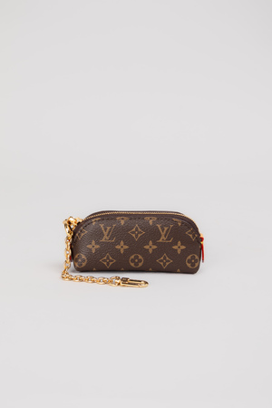 Ключница темно-коричневая 12 см монограмм 038293