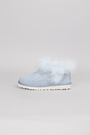 Ugg біле хутро блакитний замш 038381