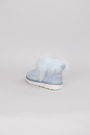 Ugg біле хутро блакитний замш 038381