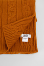 Палантин в'язаний помаранчевий 038467