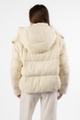 Куртка капюшон молочний текстиль 038499