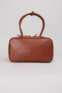 Сумка 30 см коричневая кожа 038513