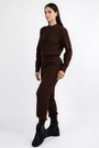 Комбінезон гудзики коричневий текстиль 038567