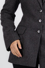 Пиджак черно-серый текстиль 038608