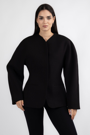 Піджак чорний текстиль 038613