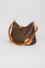 Сумка 26 см монограм коричнева канва 038625