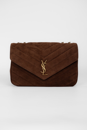 Сумка 32 см шоколадный замш 038713