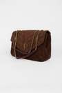 Сумка 32 см шоколадний замш 038713