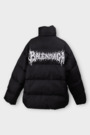 Куртка белое лого черный текстиль 038734
