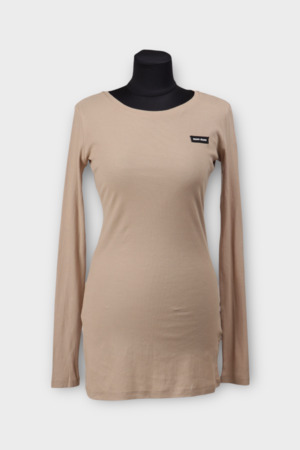 Кофта чорне лого бежевий текстиль 038747