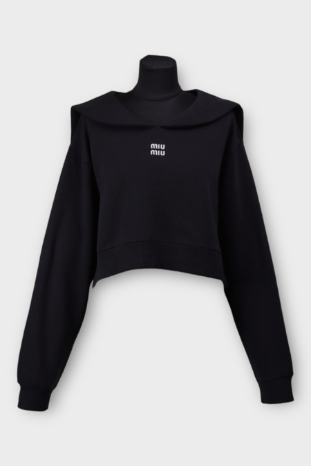 Кофта біле лого синій текстиль 038797