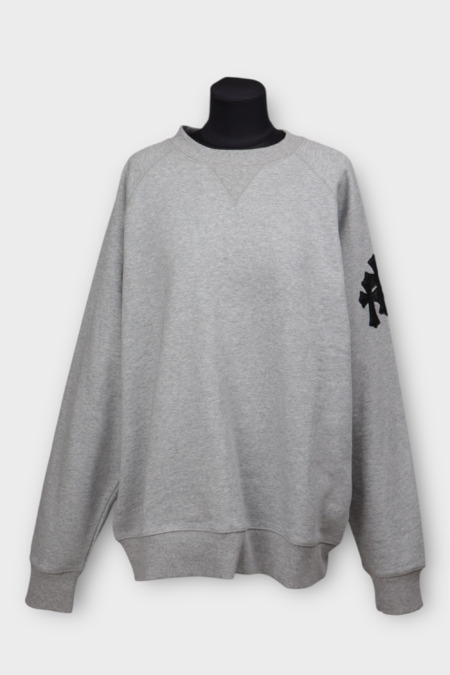 Кофта черный лого серый котон 038971