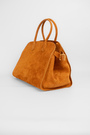 Сумка 38 см рыжий замш 039051