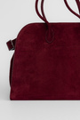 Сумка 43 см вишневий замш 039053